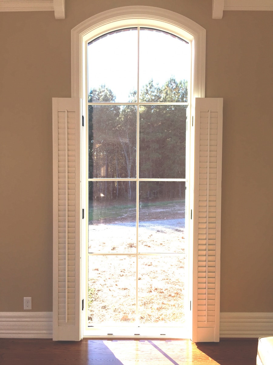 2.5in Bifold Shutters with Decorative Hardware - Tryon, NC