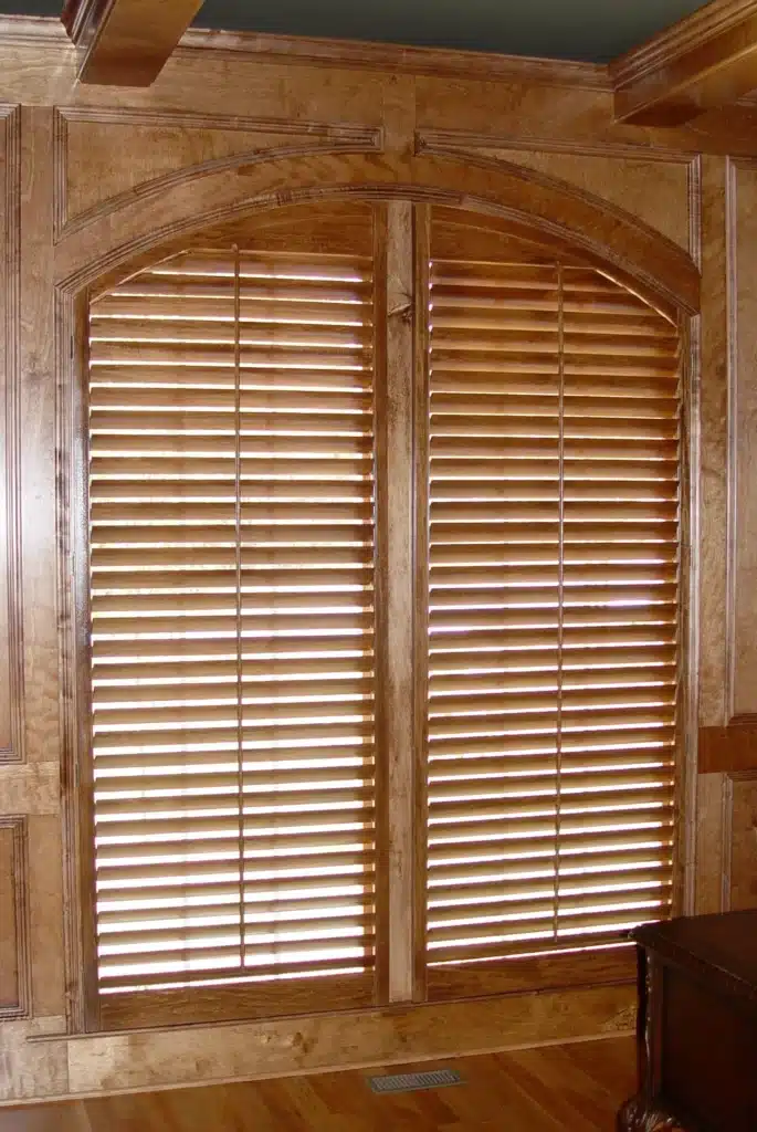 3 inch shutters custom stain