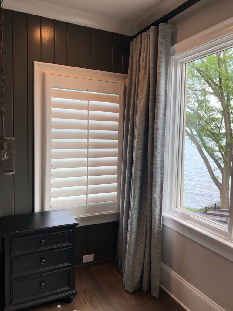 3 1/2" Traditional Tilt Shutters With Drapery