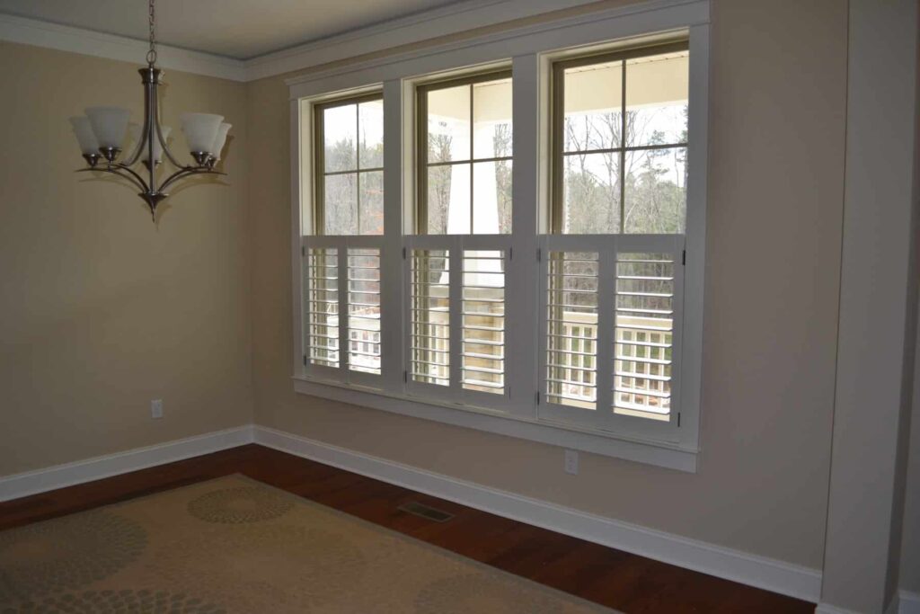3 1/2'' Cafe Style Interior Shutters in Charlotte, NC