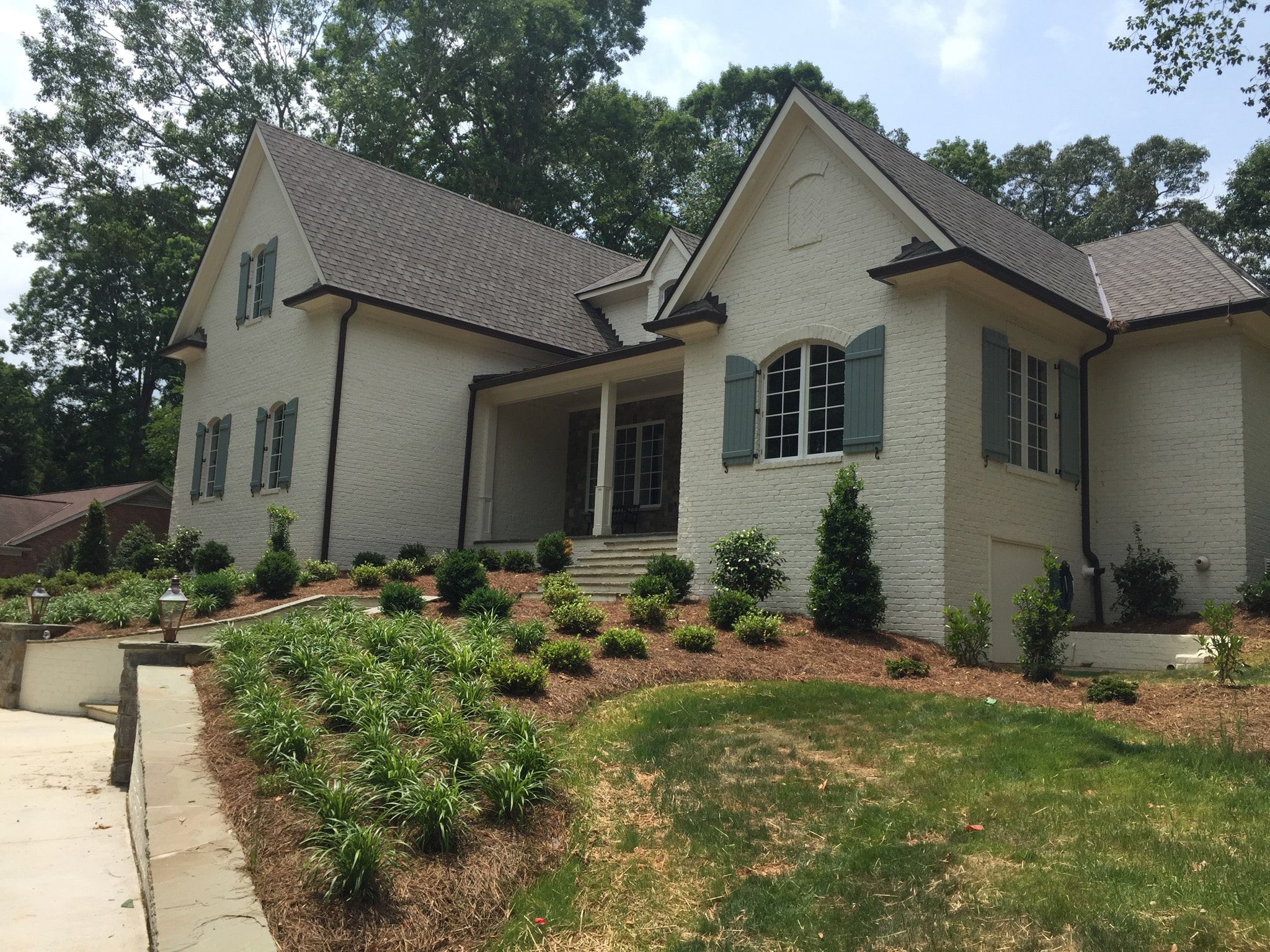 Exterior Board and Batten Composite Shutters in Mooresville, NC
