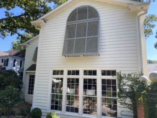 Wooden Bahama Shutters with Arch Wooden Bahama Shutters with Arch