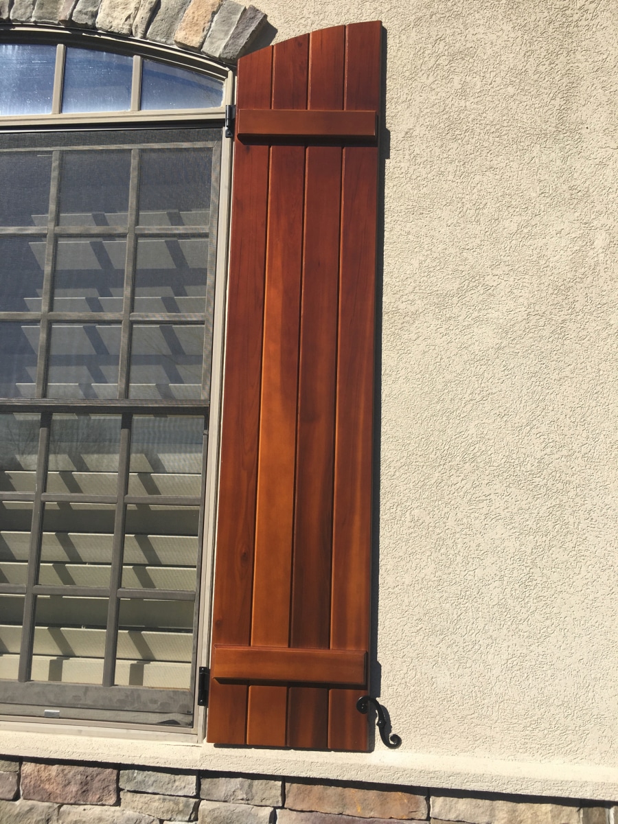 Stained B&B Shutters
