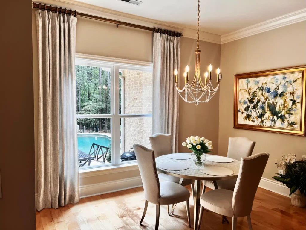 Elite Custom Drapery in Breakfast Nook